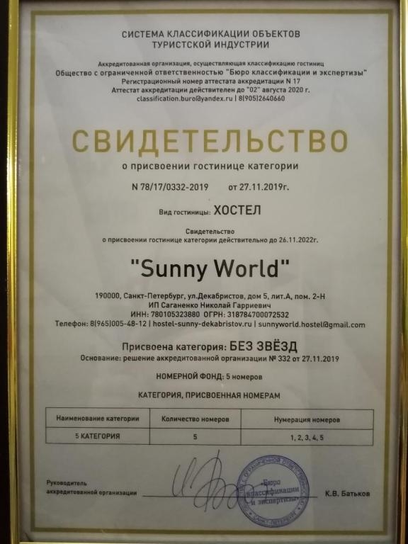 Хостел Sunny World Hostel Санкт-Петербург-14